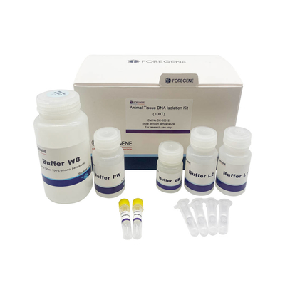 Contamination Genomic rapide de RNase de Kit No d'isolement d'ADN de tissu animal de réactif de laboratoire de purification d'ADN