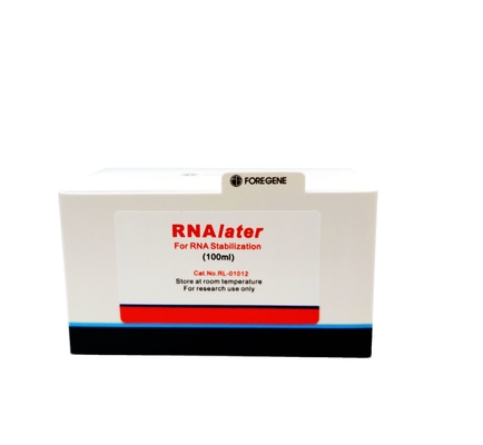 solution de protection de RNAlater de kits d'isolement d'ARN de 50ml 100ml 100ml×4 pour le prélèvement de tissu