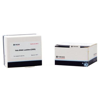 Marqueur 2000 d'ADN 100 μL des essais 500 emballant 100bp-2000bp pour l'électrophorèse