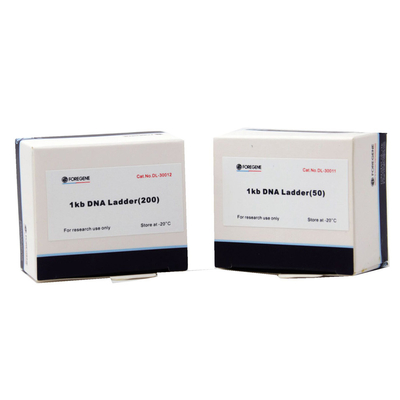 Marqueur 5000 d'ADN de Foregene 400 μL des essais 500x4 emballant le marqueur d'ADN 100bp-5000bp