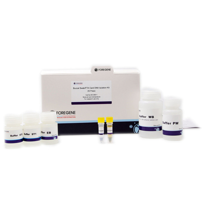Kits buccaux d'isolement d'ADN de carte de l'écouvillon FTA de température ambiante rapide pour l'extraction Genomic d'ADN