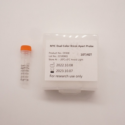 MYC Dual Color Break Apart Réactif de sonde de poisson pour le gène MYC humain