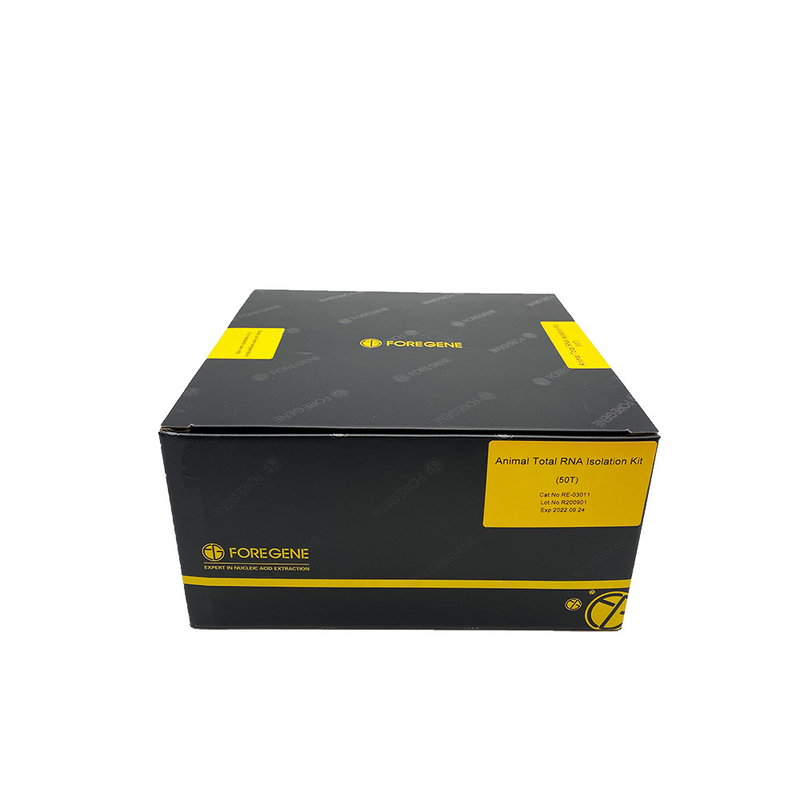 Extraction efficace élevée d'ARN de finition d'ARN de colonne de rotation de kits totaux d'isolement à partir du tissu animal