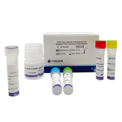 2 gènes Covid 19 kits d'essai d'ACP de droite multiplexent le kit acide nucléique de la détection SRAS-Co V-2